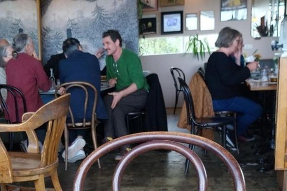 Pedro Pascal spotted at Kaffi Vest