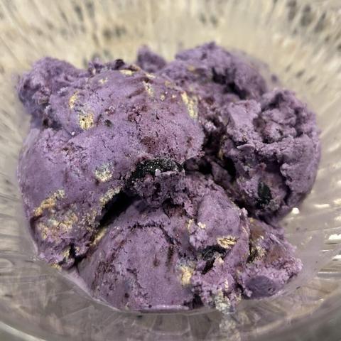 Blueberry graham cracker - first time making ice cream