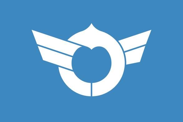 Flag of Shiga Prefecture, Japan.