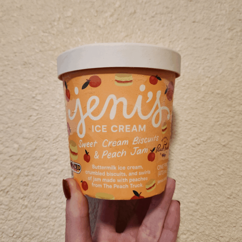 Review: Jeni's sweet cream biscuits & peach jam