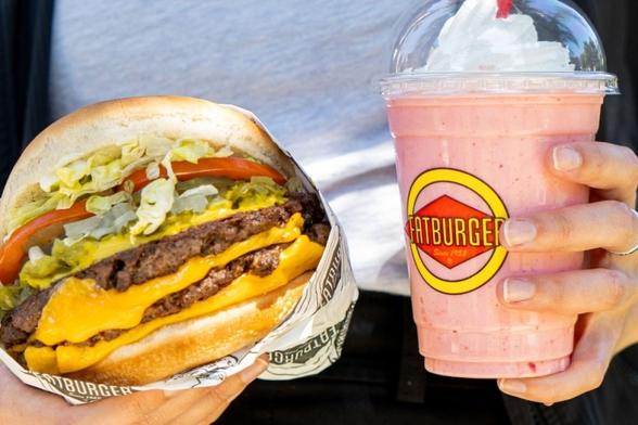 Fatburger is known for serving grilled 100% pure lean beef patties built to order. (Courtesy Fatburger)