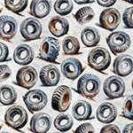 Truck and tractor tyres.