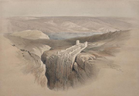 The Dead Sea Looking Towards Moab, 1839. David Roberts (Scottish, 1796–1864). Color lithograph; The Cleveland Museum of Art, Gift of the Ohio C. Barber Estate through Andrew C. Squire 1927.111