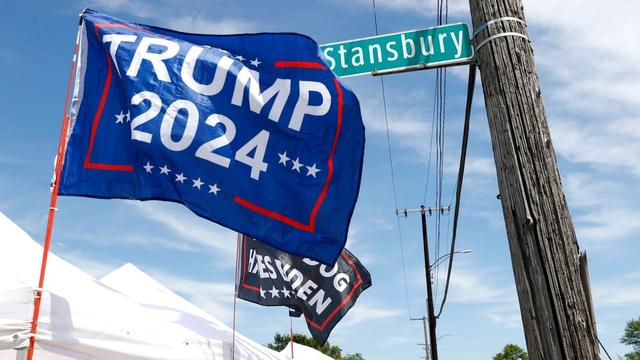 Trump flags, Gretchen Whitmer, DOGE cuts