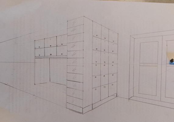 A perspective design of a hobby corner