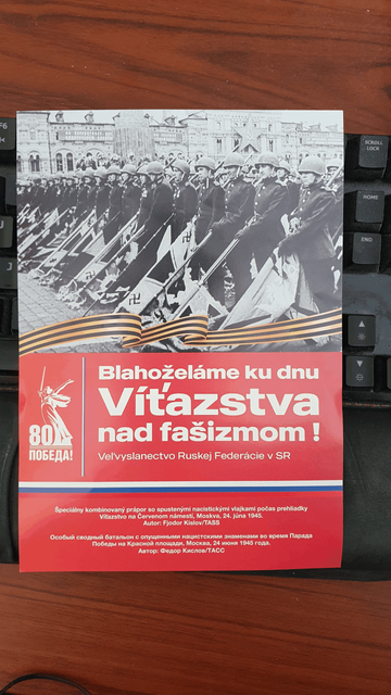 Ruska ambasada poslala do schranky...