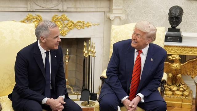 Canada Prime Minister Carney meets with Trump at White House amid trade war