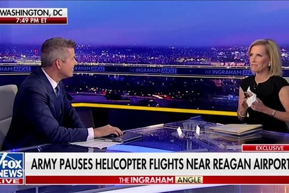 Fox News host Laura Ingraham suggests calling Pete Hegseth on-air after Sean Duffy, another former Fox News star turned Trump official, complains that he's not getting answers from the Pentagon.
