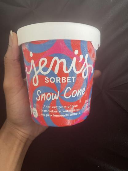 Jeni’s snow cone is so refreshingly good