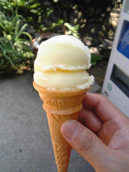 The first ice cream sold in Japan was more like a frozen custard, using milk, eggs and sugar.