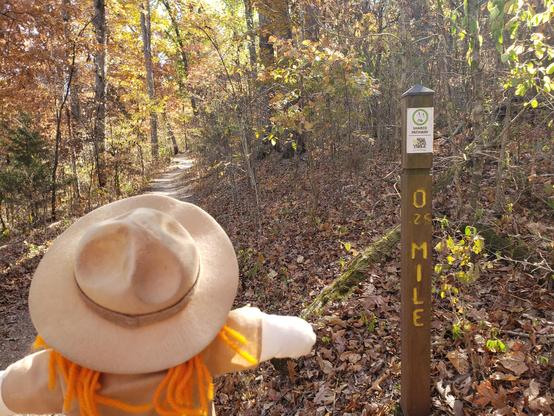 Ranger Sarah has never seen a mile marker measuring out a 1/4 mile before.
— at Blowing Springs Park, Arkansas