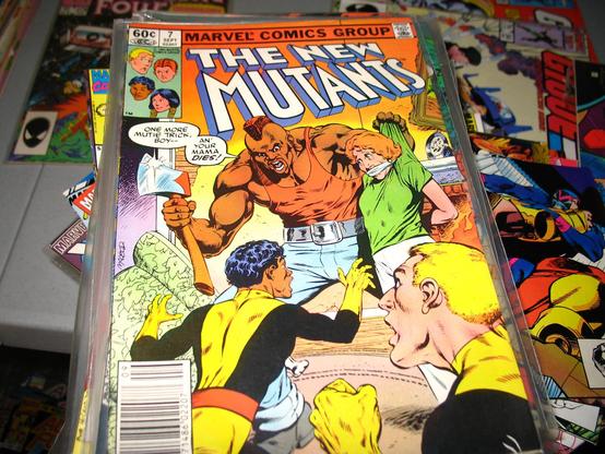 Cover to Marvel Comics' New Mutants #7 featuring a guy that looks a lot like Mr. T.