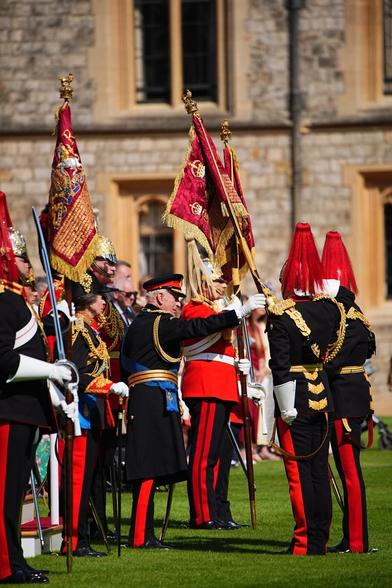 The Presentation of New Standards took place. (Royal Family)