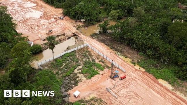 The road under construction