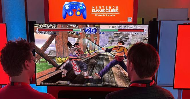 People played the Nintendo Switch 2 video game console last week at an event in New York City.