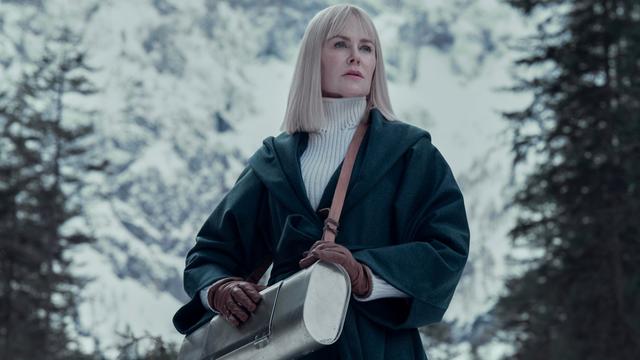 NINE PERFECT STRANGERS - Nine new strangers connected in ways they could never imagine are invited by mysterious guru, Masha Dmitrichenko (Nicole Kidman), to join a transformational wellness retreat in the Austrian Alps. Over the course of a week, she takes them to the brink. Will they make it? Will she? Masha is willing to try anything in the interest of healing everyone involved, including herself. (Disney/Reiner Bajo) NICOLE KIDMAN