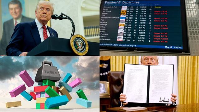 Trump trade deals, Bill Gates on Elon Musk's DOGE, Newark airport melts down