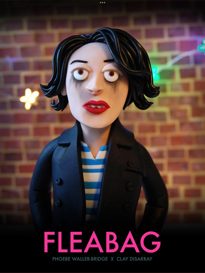 My poster for Fleabag with my model of the character 