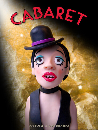 My poster for Cabaret featuring my model of Sally Bowles 