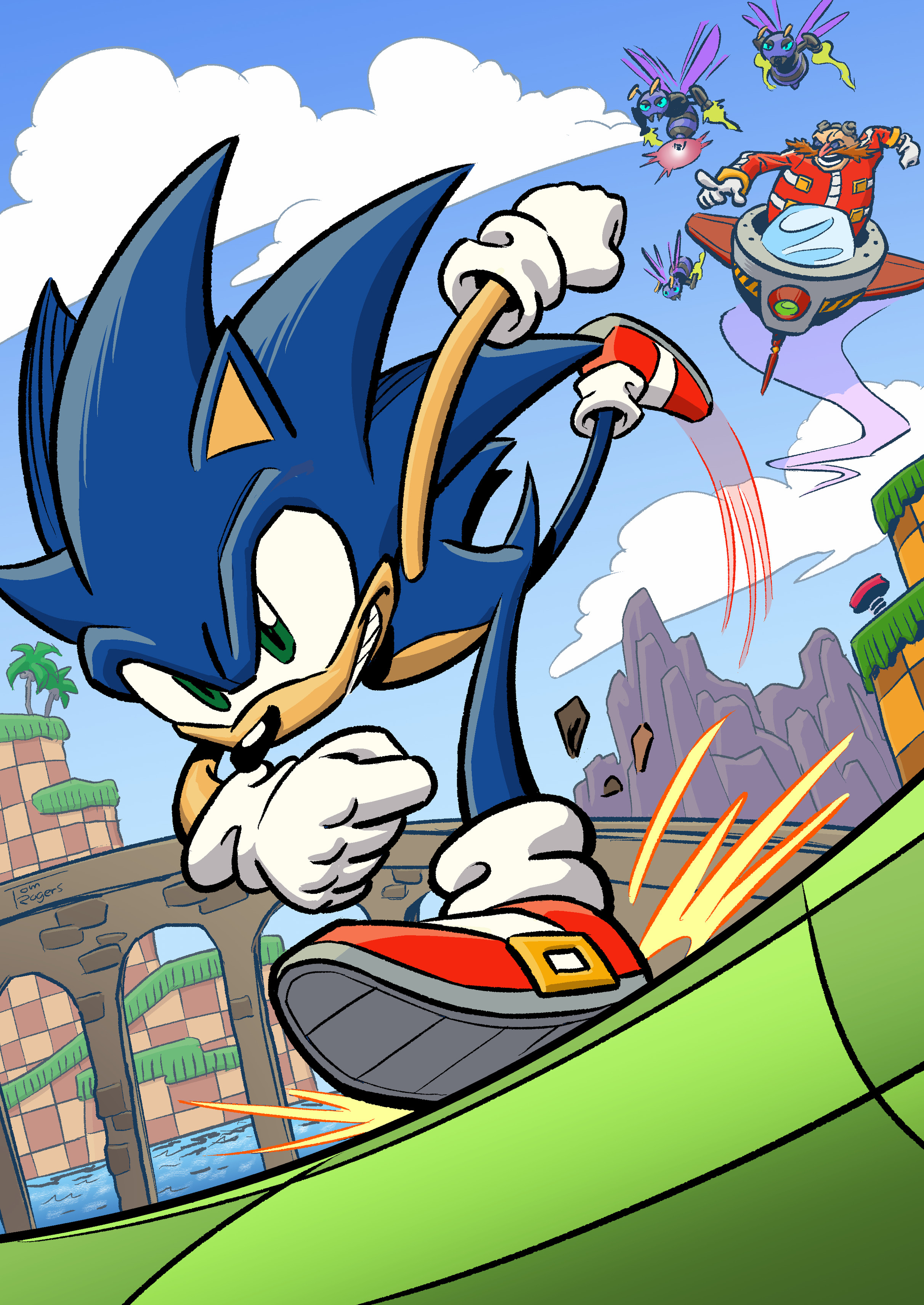 Sonic The Hedgeblog — In early 'Sonic 1′ screenshots the Green Hill Zone