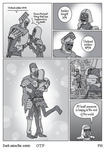Dark salsa the comic page 10.

Two hollows kiss in this one.