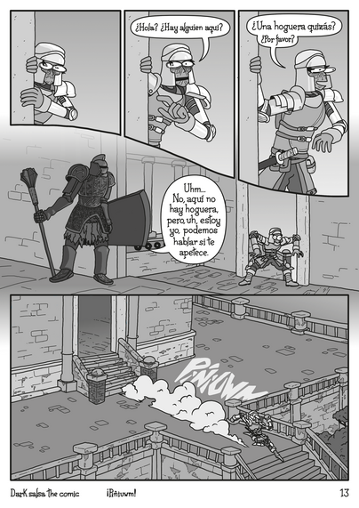 Dark salsa the comic, page 13.