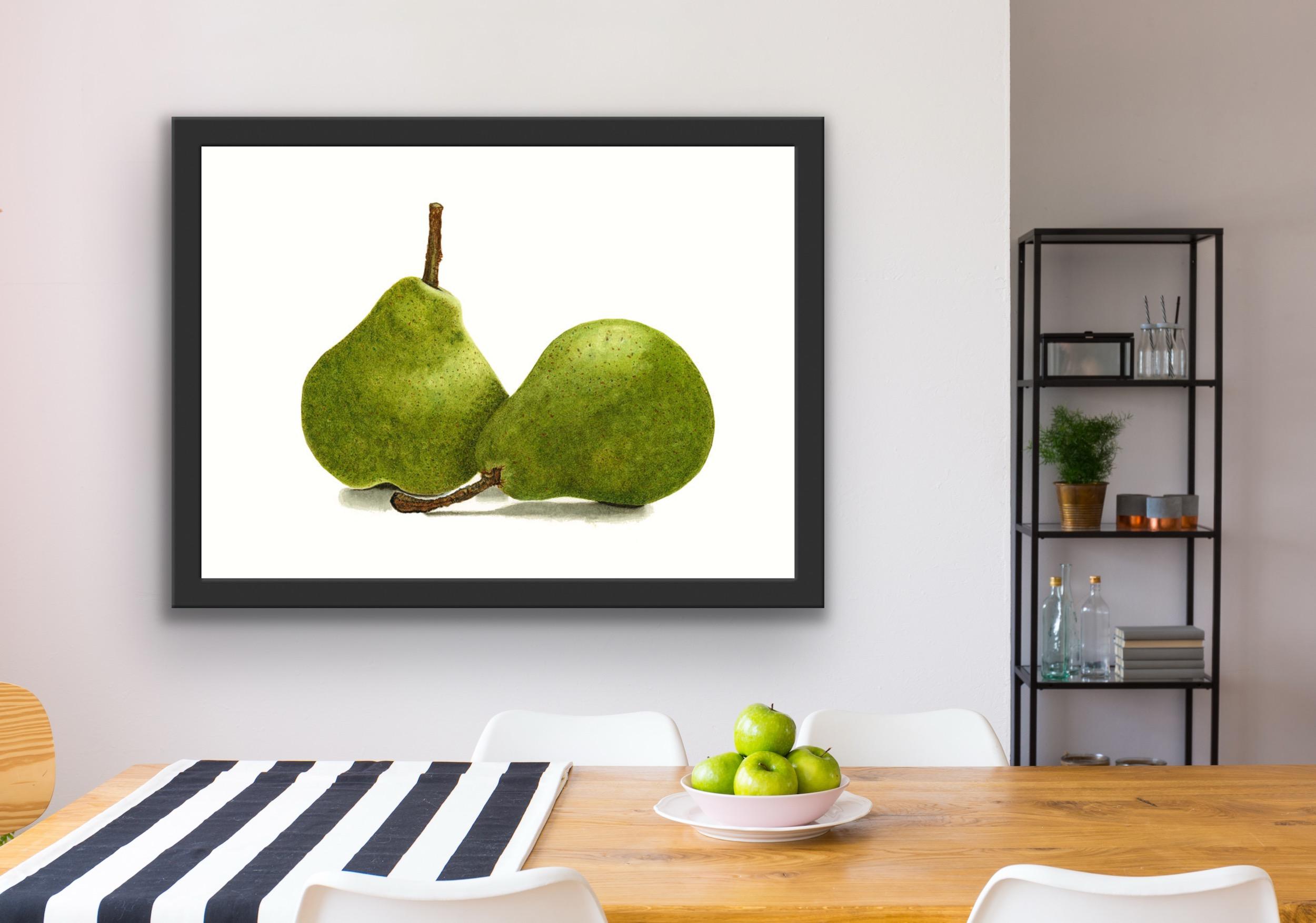 Framed art shown in a display room.