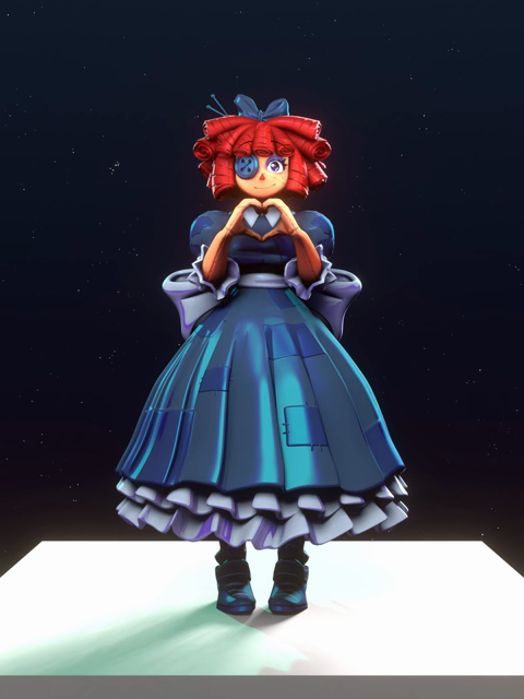 Ragatha tying to be cute. She's doing the "Moe Moe Kyun" I think.