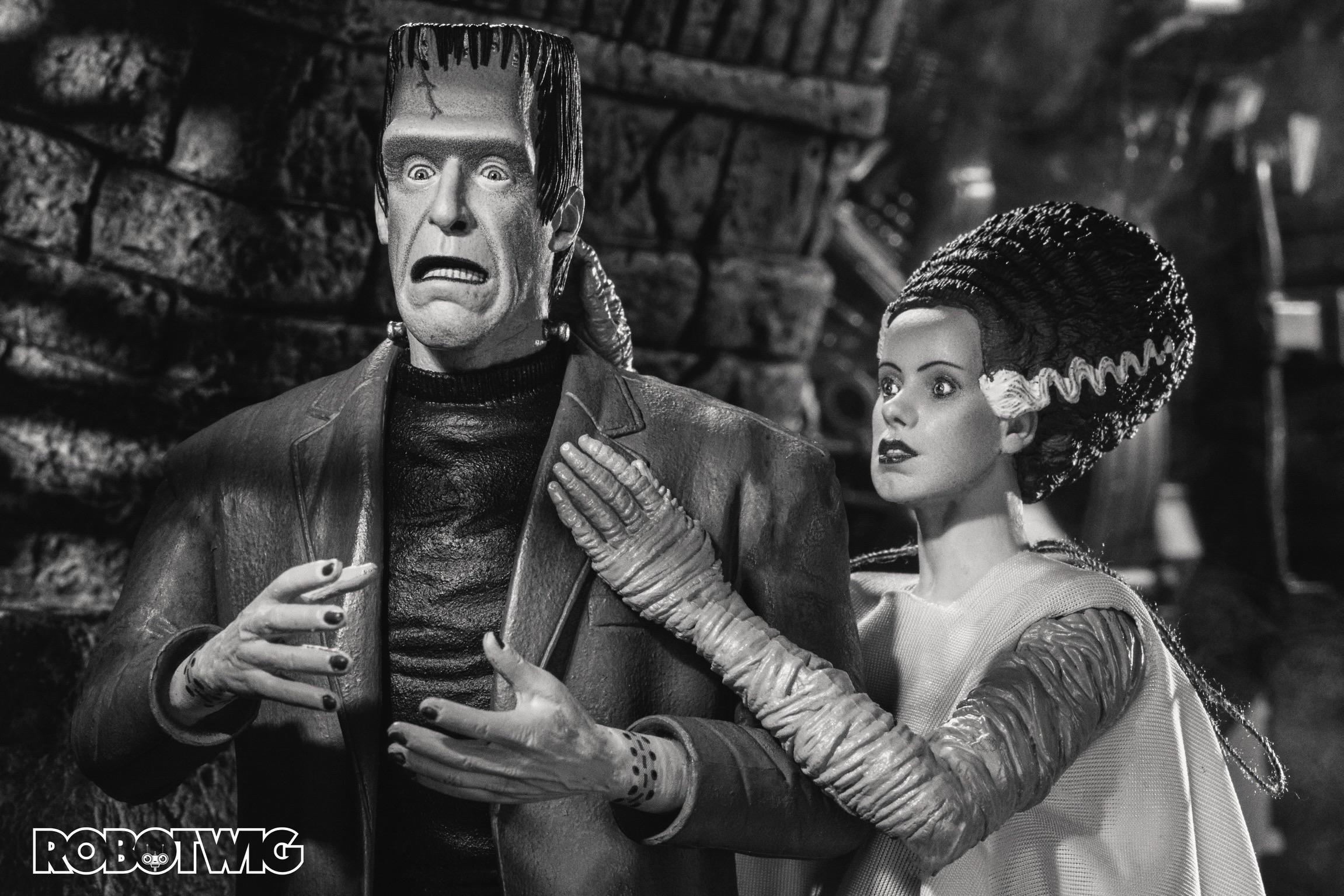 Herman looks worried as the Bride touches and flirts with him