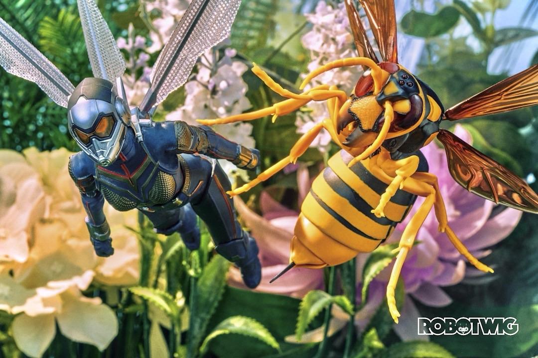 The Wasp gets chased by an actual wasp through a garden of flowers