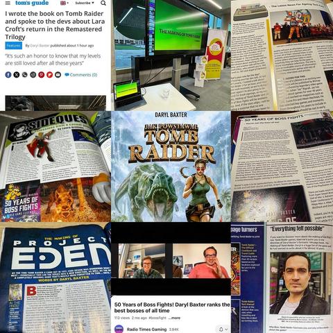 A collage of photos featuring me on a podcast, in magazines, and more.