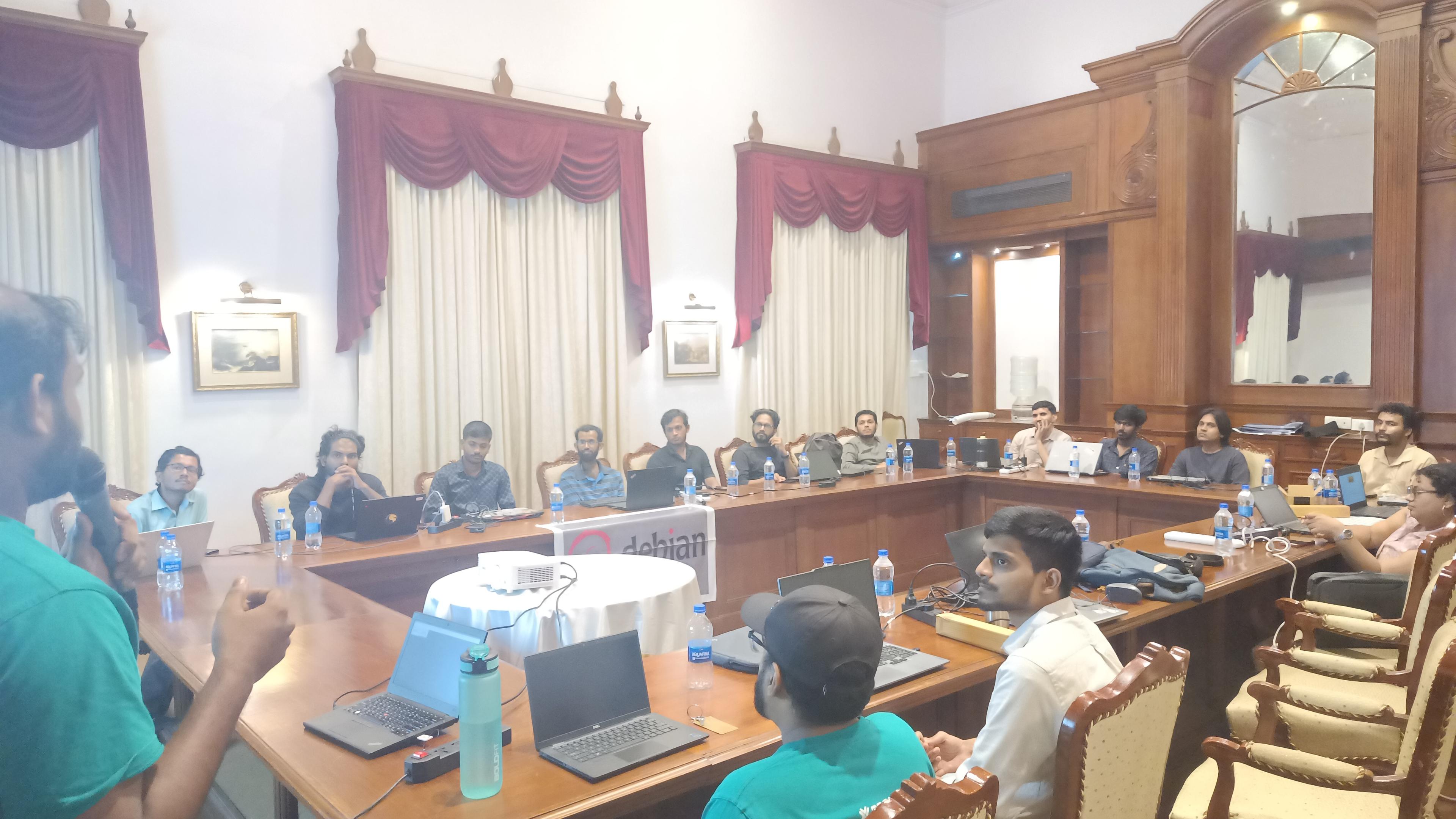 Abhijith giving welcome speech