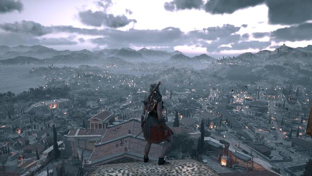 Assassin's Creed Odyssey #1 (dusk over a polis)
