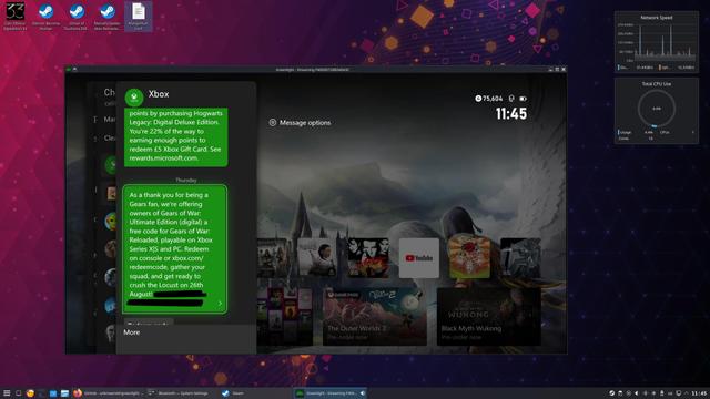 A new message on my Xbox Series X: "As a thank you for being a Gears fan, we're offering owners of Gears of War: Ultimate Edition (digital) a free code for Gears of War: Reloaded, playable on Xbox Series X|S and PC. Redeem on console or xbox.com/redeemcode, gather your squad, and get ready to crush the Locust on 26th August! [redeem code redacted]"