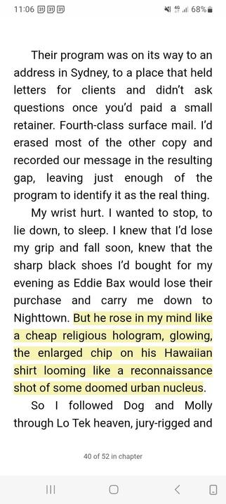 A screenshot of the short story on my smartphone.
