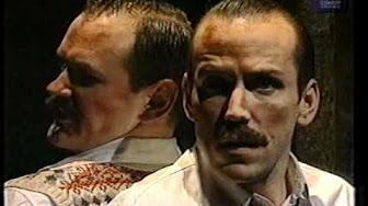 Both comedians in a dramatic shot.