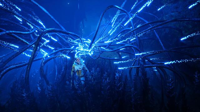 First run in Returnal. Numerous curious luminescent tentacles crowding and to study Selene Vassos.