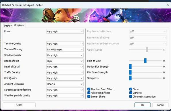Ratchet & Clank: Rift Apart's launcher says AMD doesn't do RT.