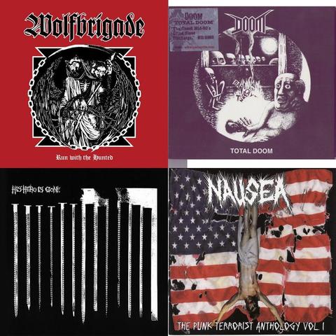 Cover art consisting of the scary cover art of the first four tracks in the playlist