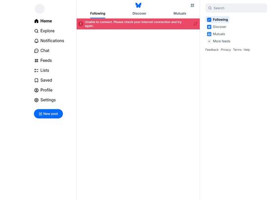 Bluesky out of whack again.
