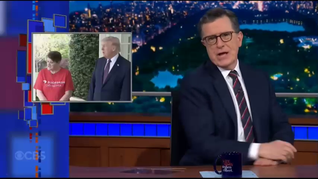 President Trump And The Doordash Grandma | The Late Show with Stephen Colbert

https://www.youtube.com/watch?v=CFGQGP5gc-s