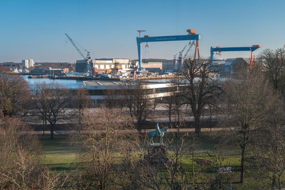 Denkmal von Kaiser Wilhelm I an der Kieler Förde