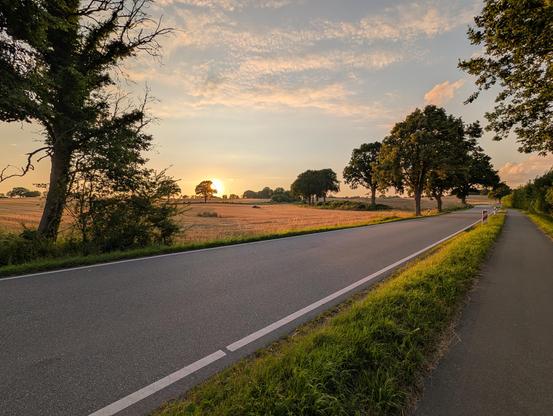 Sonnenuntergang auf der Feierabendrunde