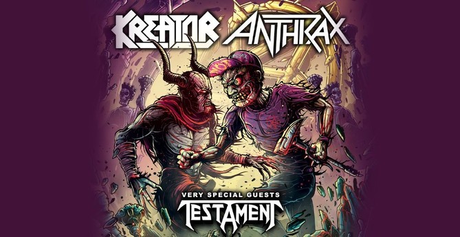 Tourplakat Kreator Anthrax Testament