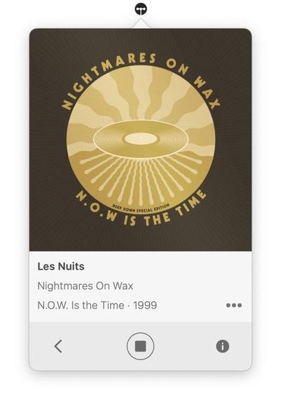 The image features an album cover for 