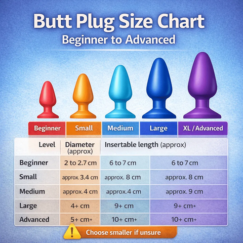 Butt Plug Size Chart