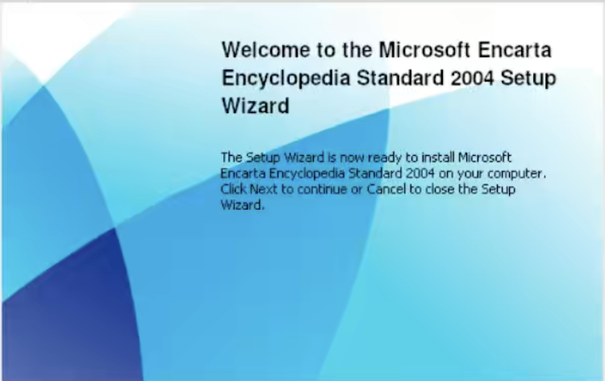 installer for microsoft encarta encyclopedia windows setup