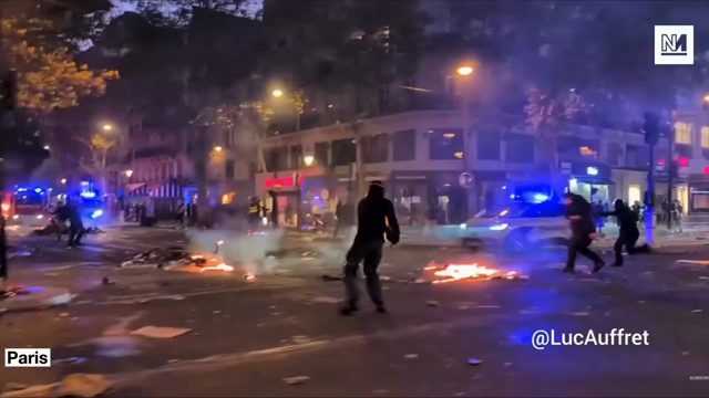 french protests - soundtrack 100 miles and runnin (NWA)

disband NATO.

abolish the BBC.

globalise the intifada.

burn the means of surveillance.

eradicate zionism.

heal the planet.