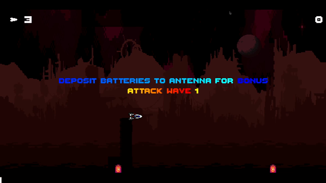 Video of a Defender-like retro shooter.
