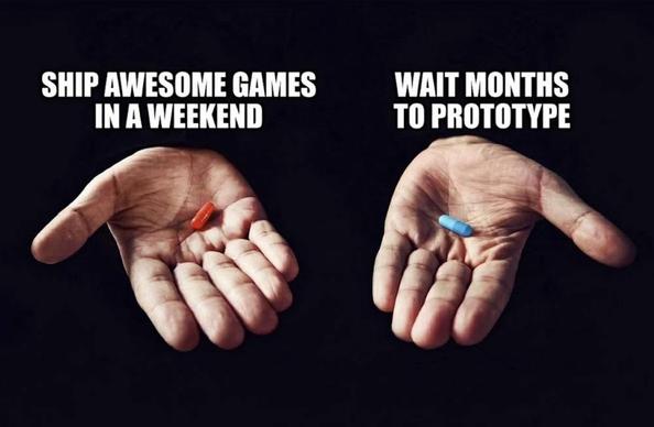 2026 Epic AI MegaJam promotional image with a six-fingered hand offering the opportunity to "ship awesome games in a weekend."